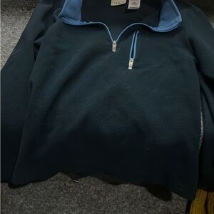 Boys Navy Blue Half-Zip Sweater